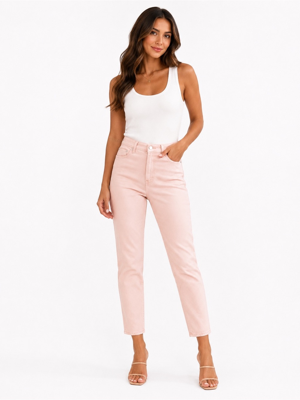 Ralph Lauren pink wash Skinny womens Jeans. Size 8
